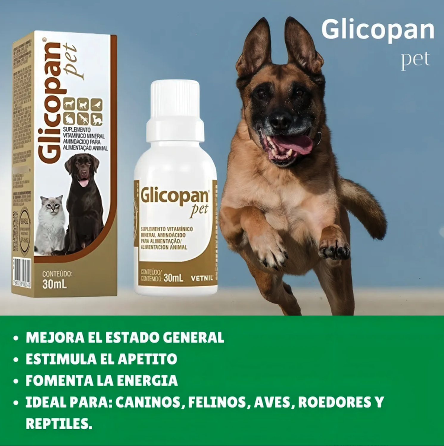 Glicopan Pet Suplemento Para Perros Y Gatos 30ml Gotas-2