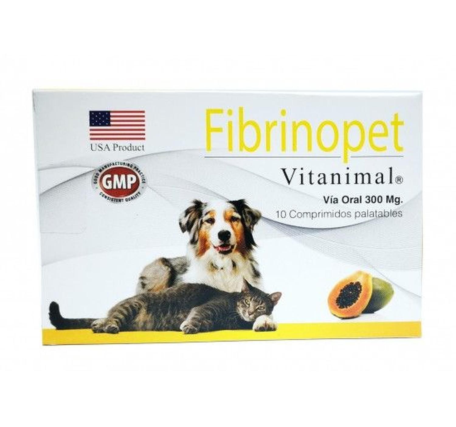 Fibrinopet Para Perros Y Gatos Vitanimal X 10 Comprimidos-2