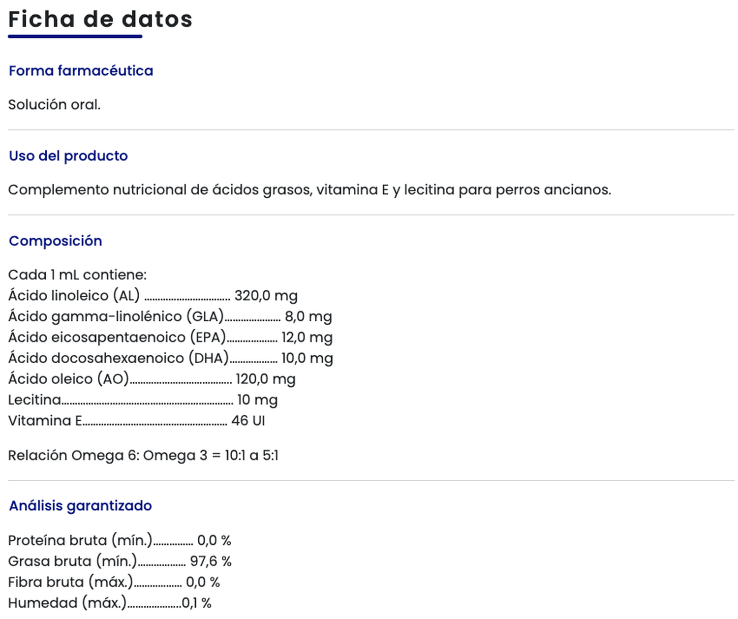 Superpet Senior Omega 3 Y 6 Para Perros 125 ml-1