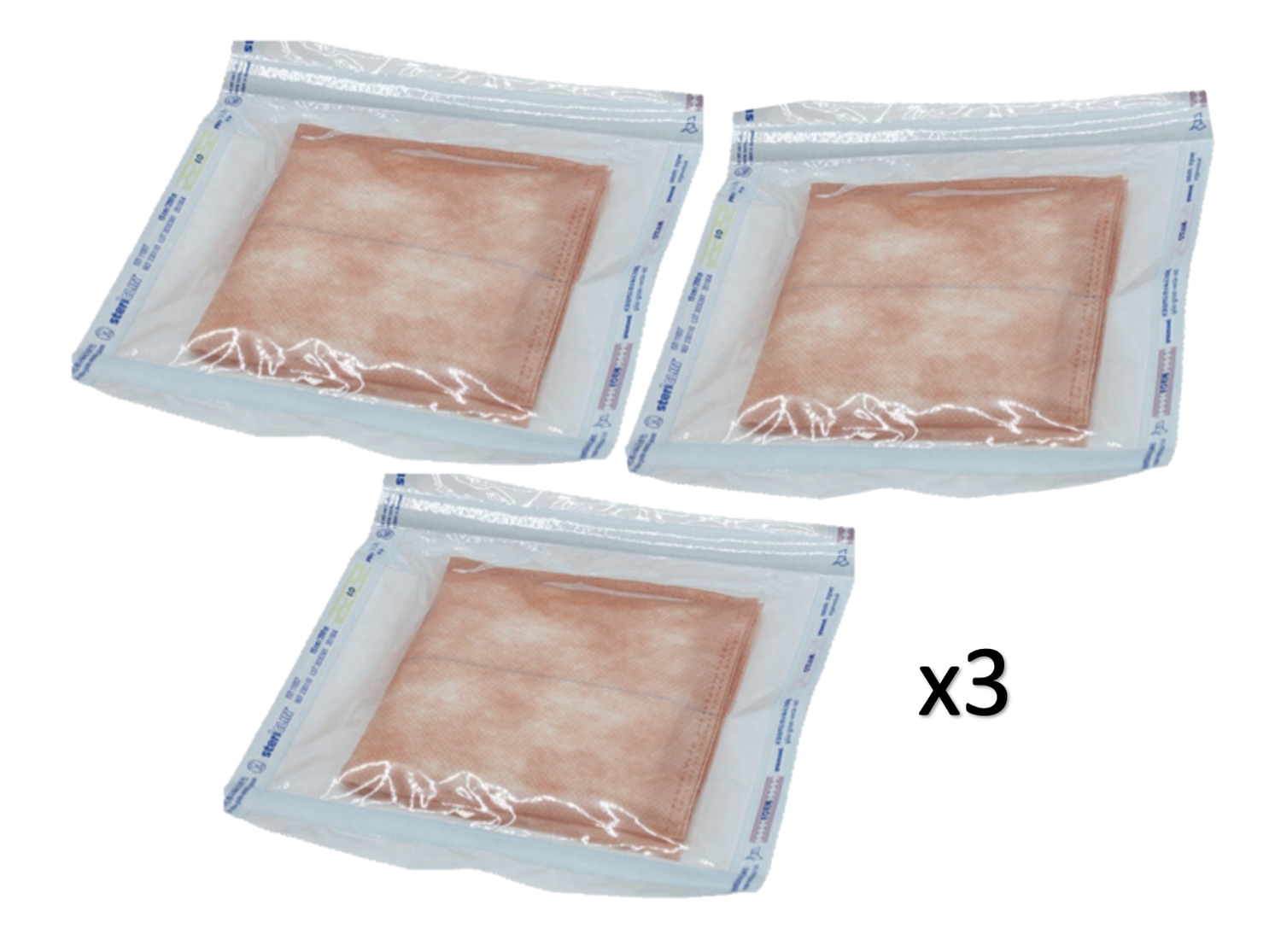 X3 Apósito De Cobre Kimba Desechable Estéril 10x10cm-3
