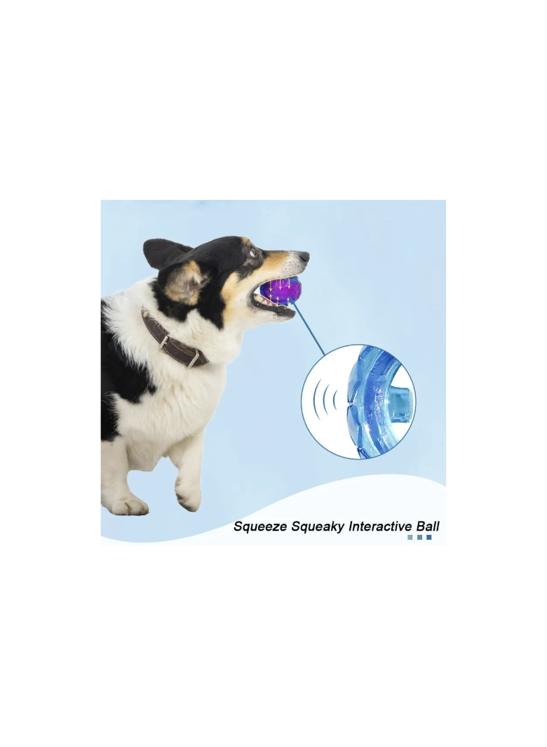 Pelota Juguete Para Perros Squeak 2 Unidades Talla M Gigwi - MIXTO-3