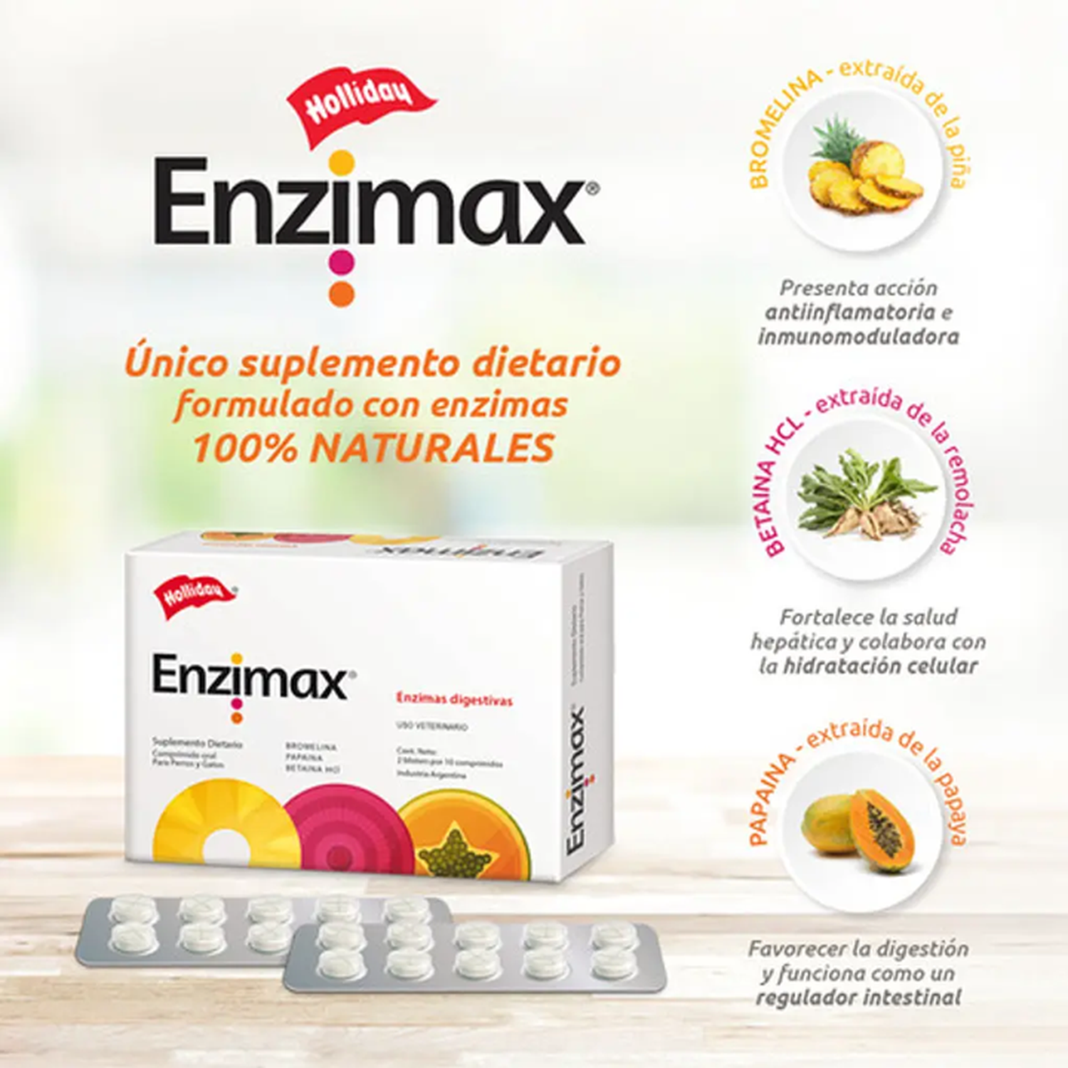Enzimax Suplemento Enzimas Digestivas Para Mascotas 20c-2