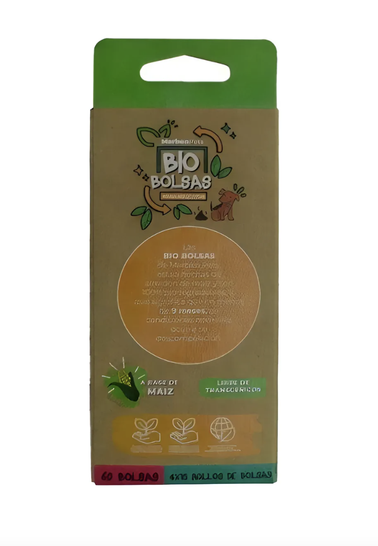 Marben Pets Bio Bolsas Para Mascotas 100% Compostable 120u - VERDE-1
