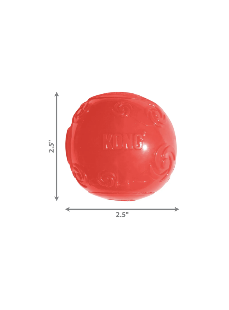 Juguete Pelota Para Perro Kong Squeezz Ball Talla M - ROJO-0