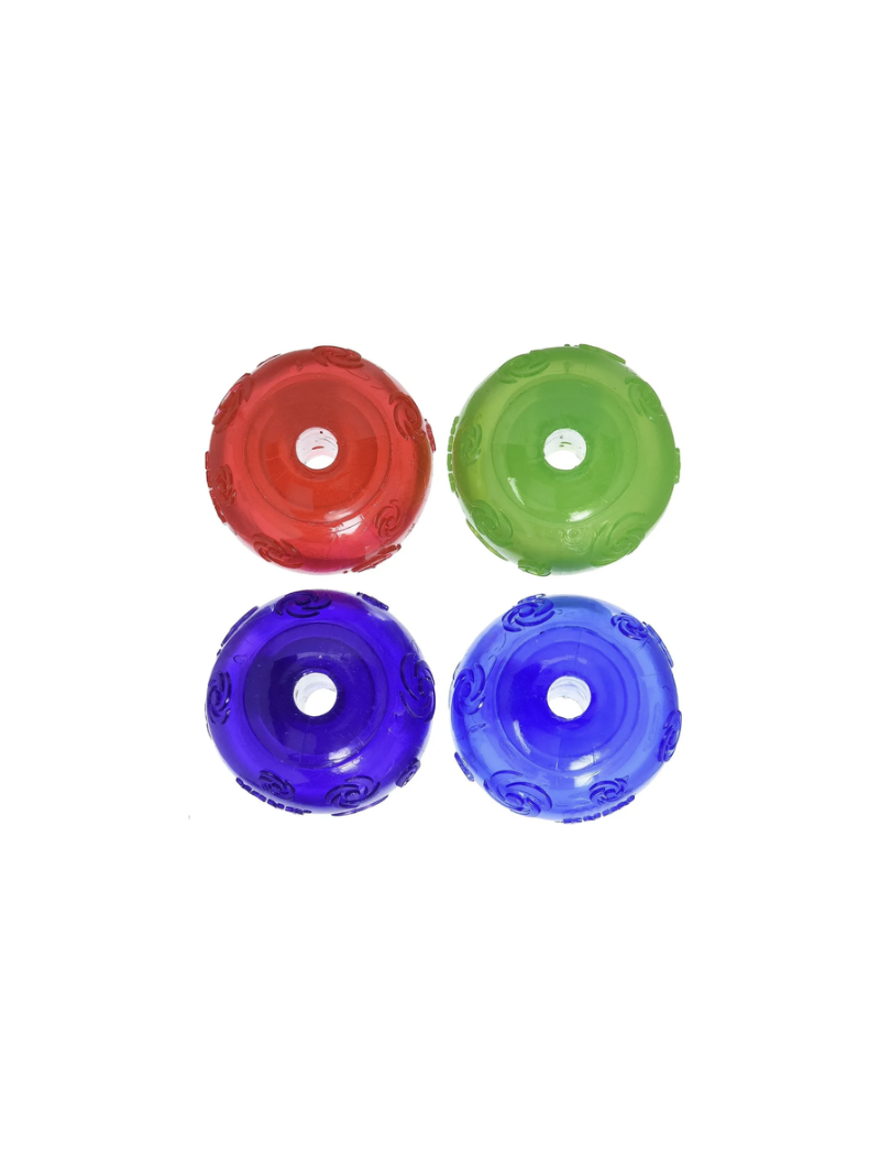 Juguete Pelota Para Perro Kong Squeezz Ball Talla M - ROJO-1