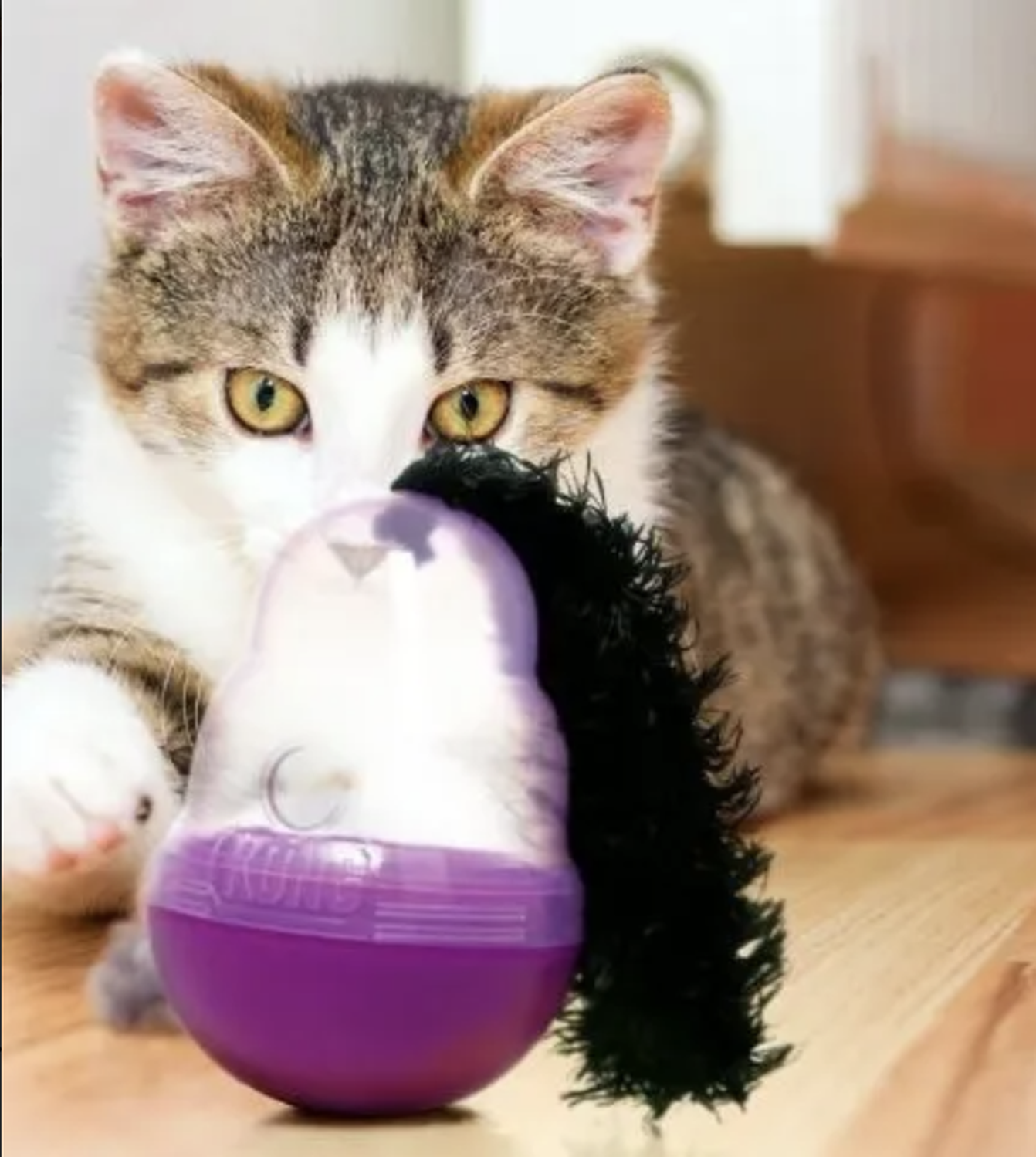 Juguete Interactivo Dispensador Para Gato Kong Cat Wobbler-3