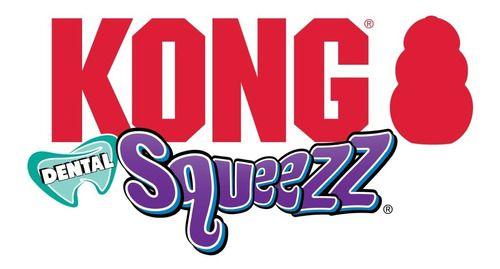 Kong Dental Squeezz Ball Pelota Dental Con Textura Talla M-3