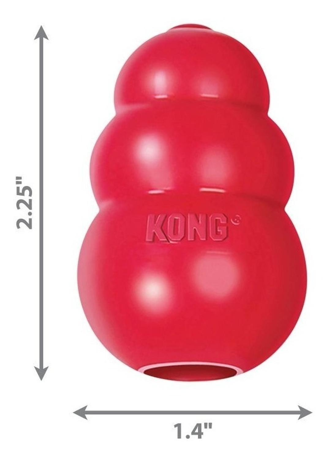 Juguete Kong Classic Para Mascotas Perros Talla Xs Hasta 2kg - ROJO-2