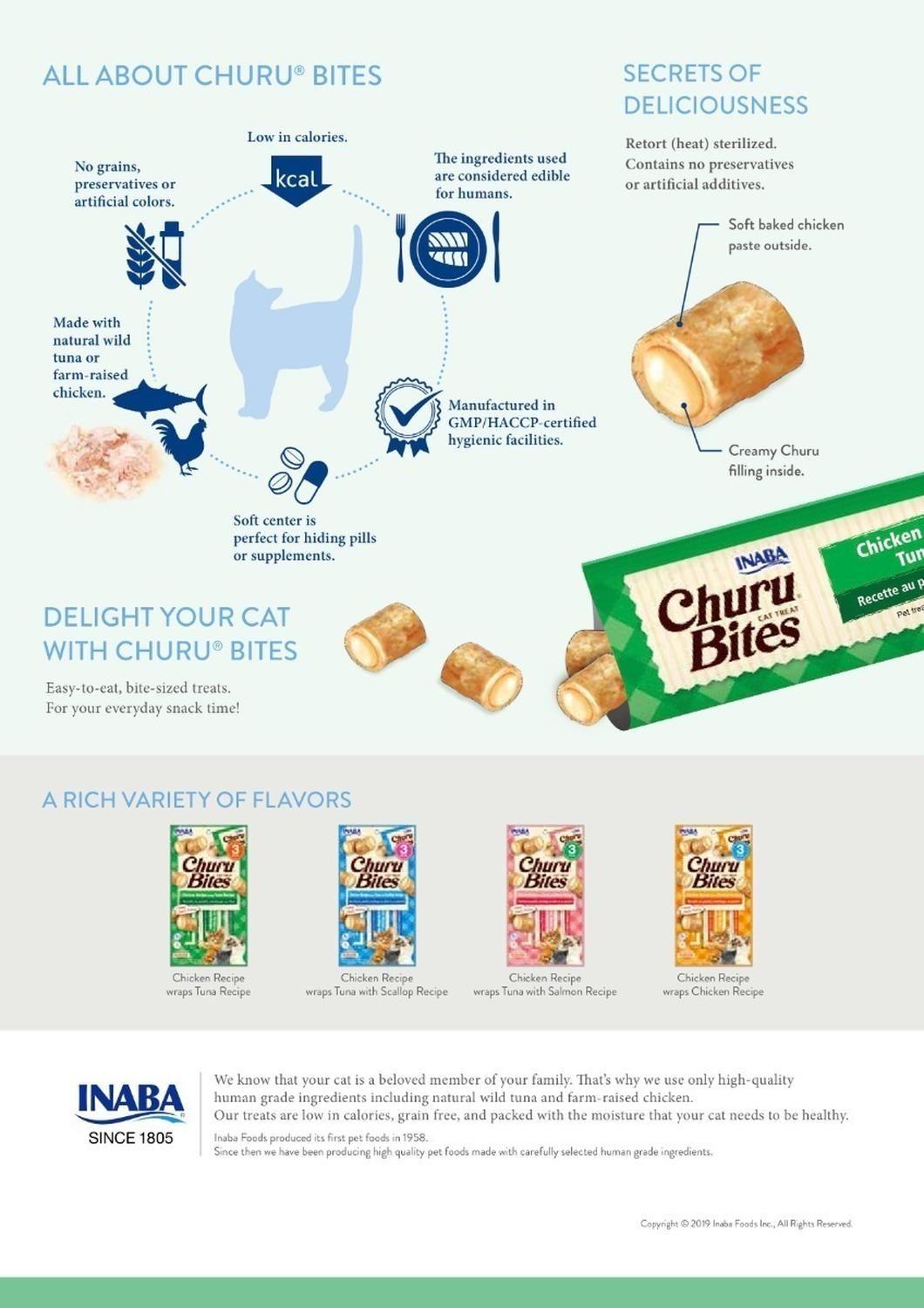 Inaba Snack Suplemento Para Gato Churu Bites Cat Treat 30g-4