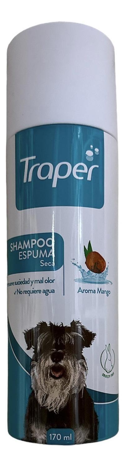 Shampoo Espuma Seca Traper Baño En Seco Para Perros 170ml - MANGO-3