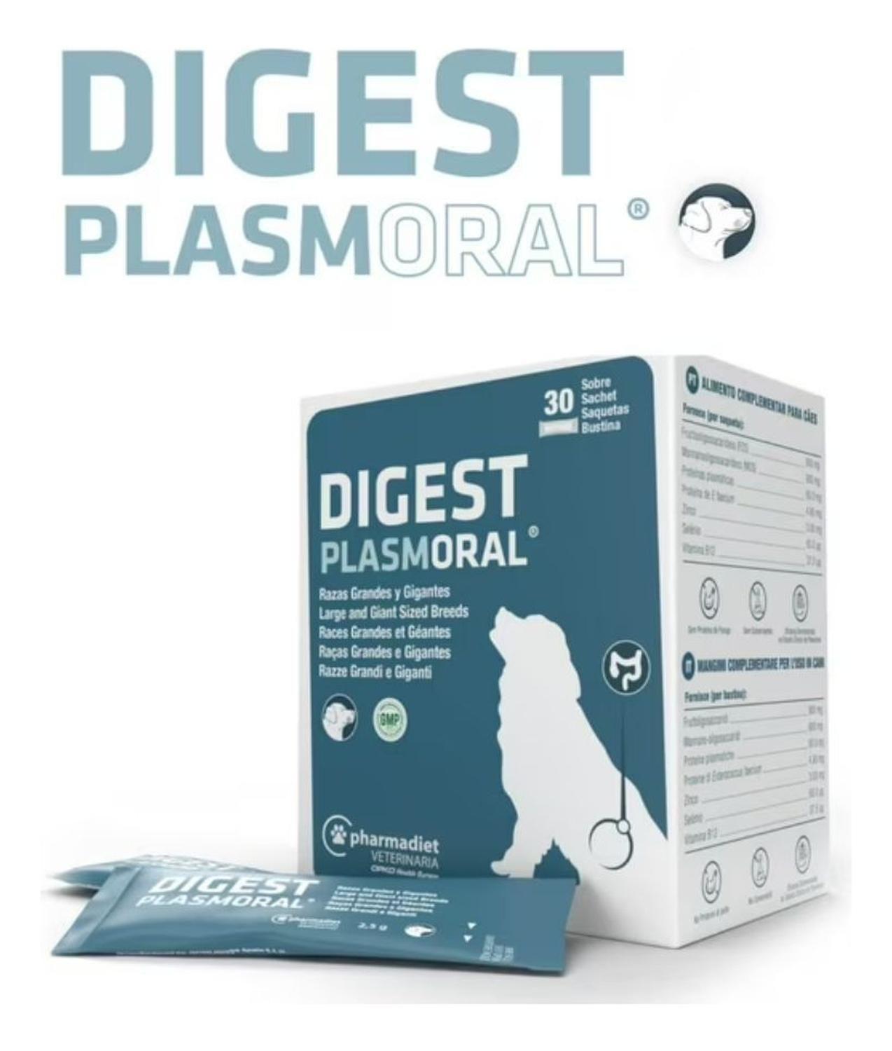 X6 Sachet Digest Plasmoral Perros Razas Grandes-2