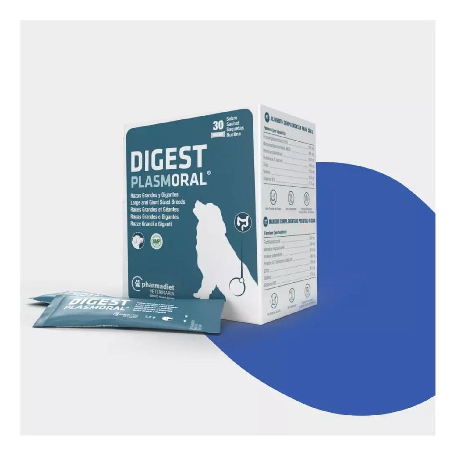 X6 Sachet Digest Plasmoral Perros Razas Grandes-3