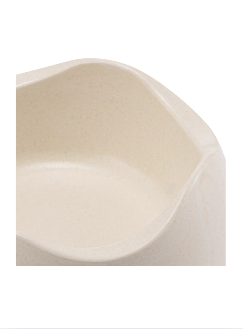 Plato Beco 350 mL Bamboo Pet Bowl Para Perro Dog Talla S - BEIGE-2