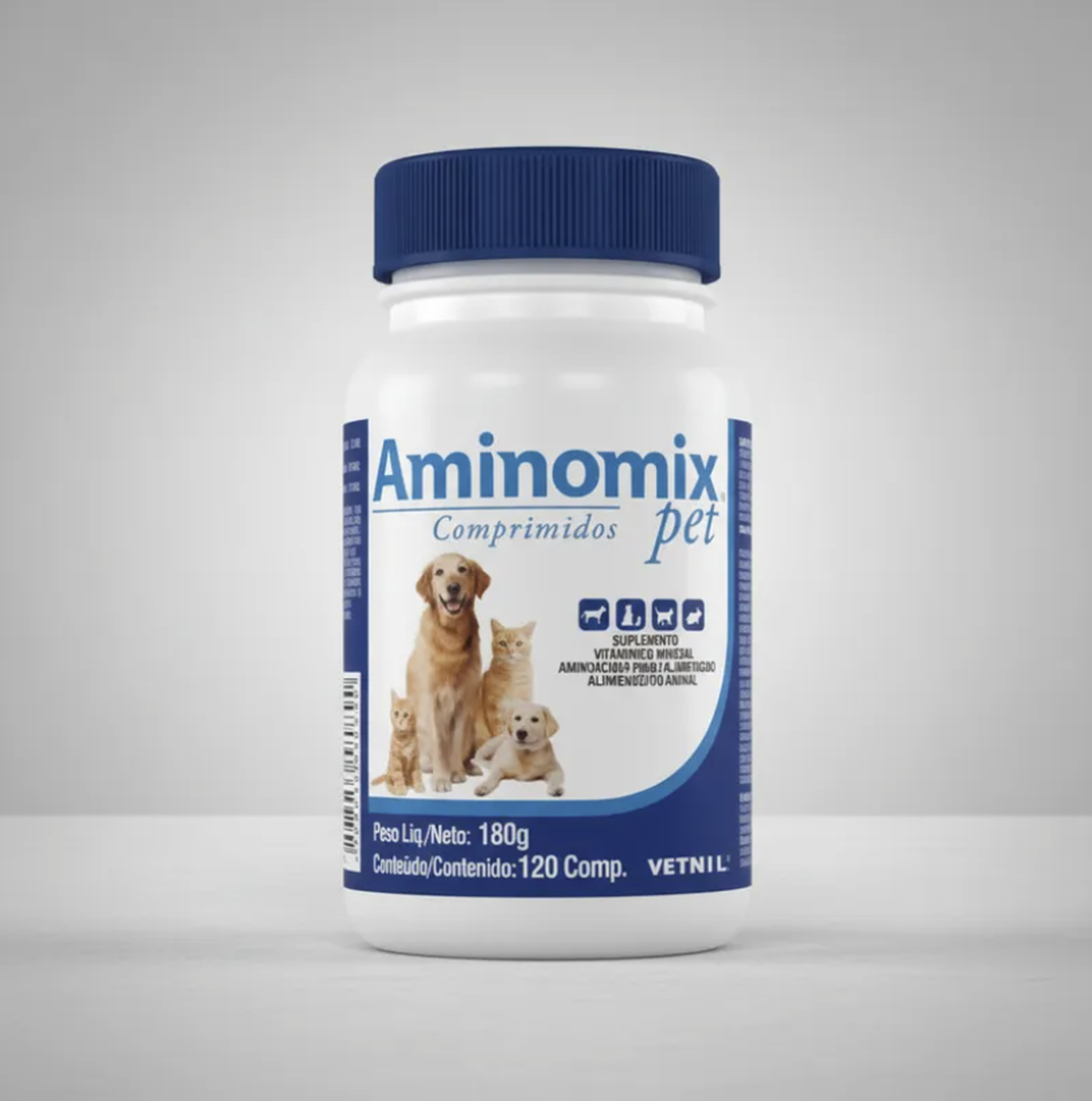 Aminomix Pet Complemento Vitamínico Para Mascotas X 120 Comprimidos-2
