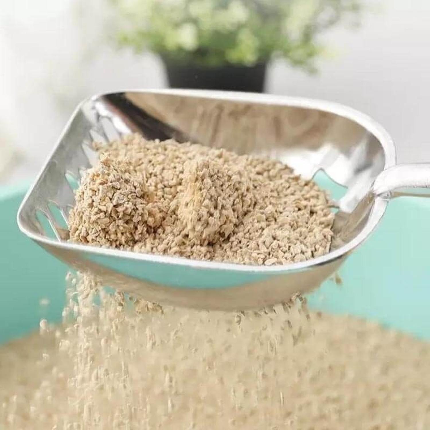 Pala De Metal Para Arena Sanitaria Mascotas Perros Y Gatos - MANGO GRIS-3