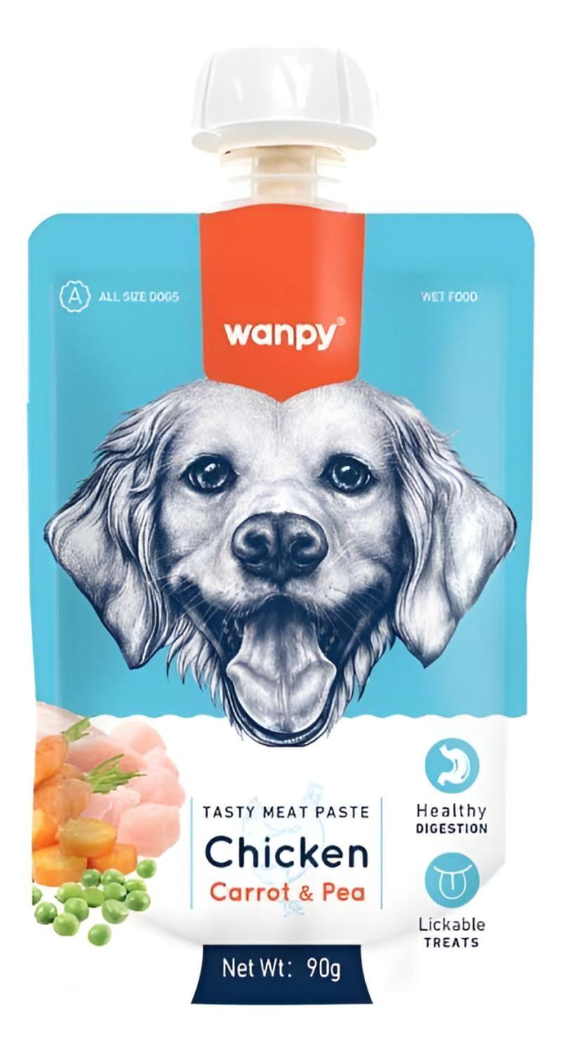 X4 Wanpy Snack Golosina Para Perro En Pasta De 90g C/u-0