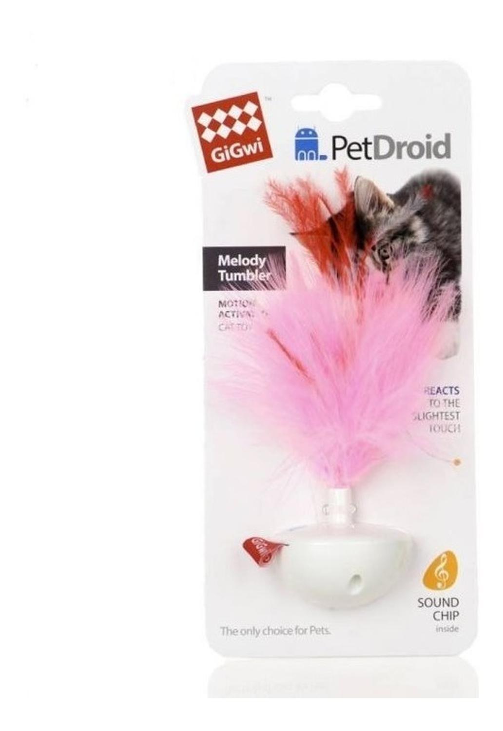 Juguete Interactivo Gato Petdroid Con Pluma Y Sonido Gigwi -6