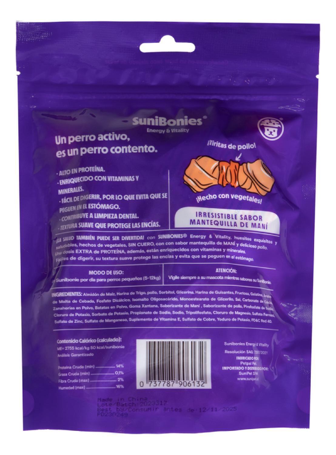 Sunipet Snack Para Perros Sunibonies Alto En Proteínas 216g-6