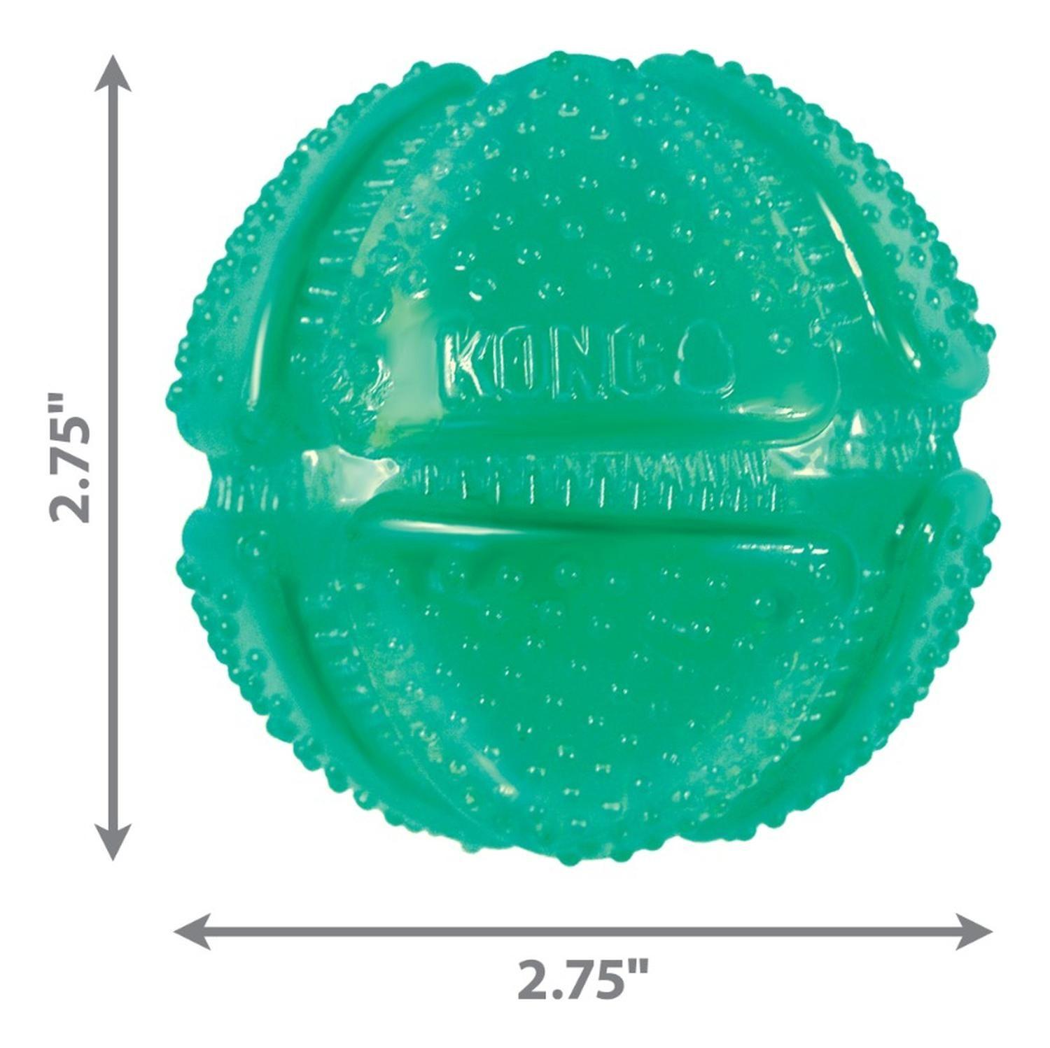 Kong Dental Squeezz Ball Pelota Dental Con Textura Talla M - VERDE-5