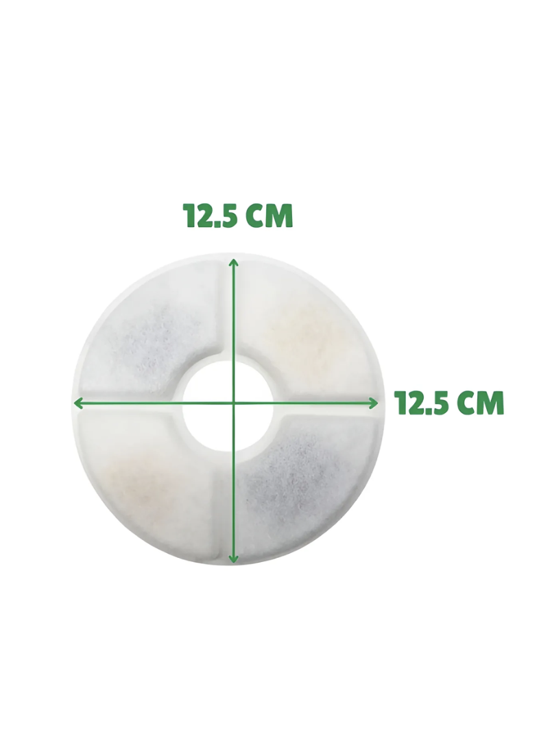 Pack X4 Filtros Bebedero Fuente De Agua Eléctrico Gato Perro - BLANCO-4