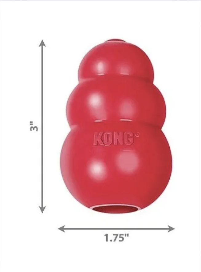 Juguete Kong Classic Para Mascotas Perros Talla S Hasta 9 Kg - ROJO-2