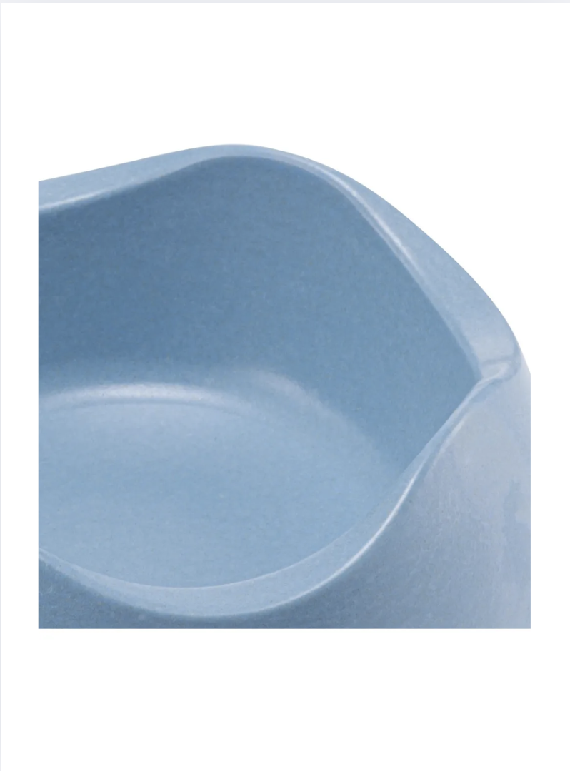 Plato Beco 1300 mL Bamboo Pet Bowl Para Perro Dog Talla L - AZUL-2