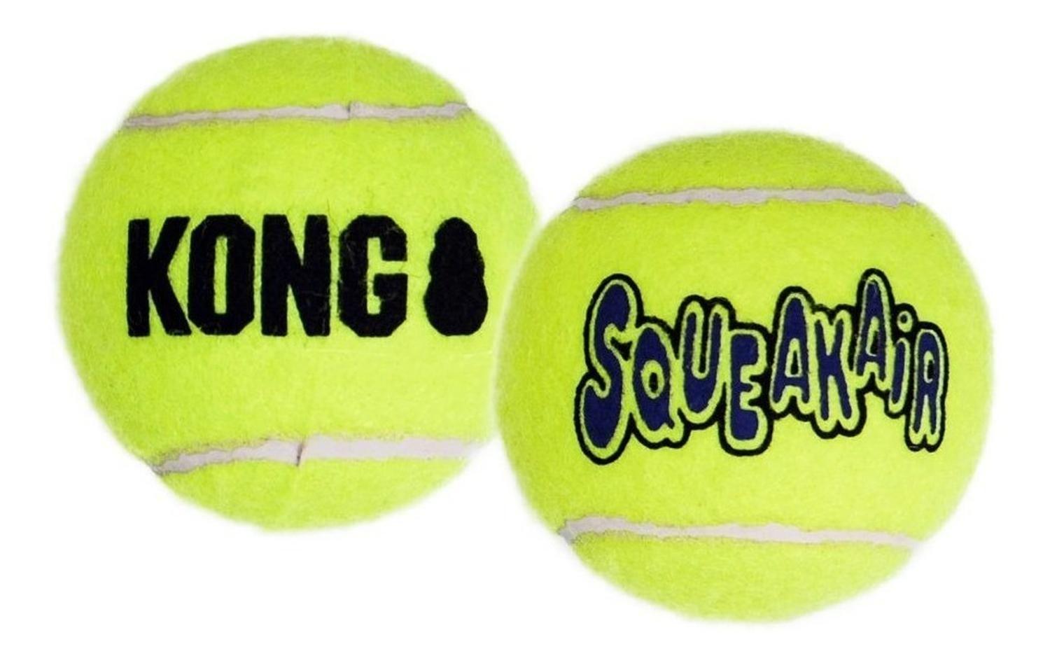 Pelota Para Perro Kong Ball Squeak Air Talla M 6 Unidades - AMARILLO-3