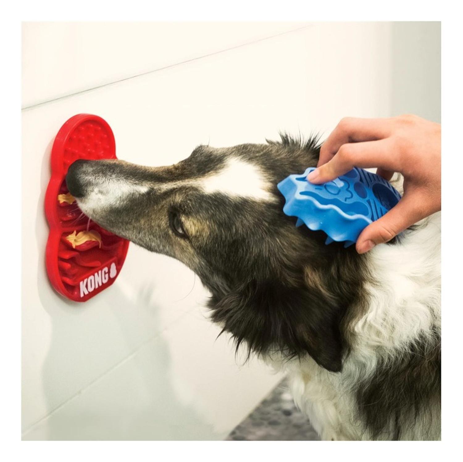 Kong Licks Almohadilla Para Lamer Con Ventosas Talla L - ROJO-7