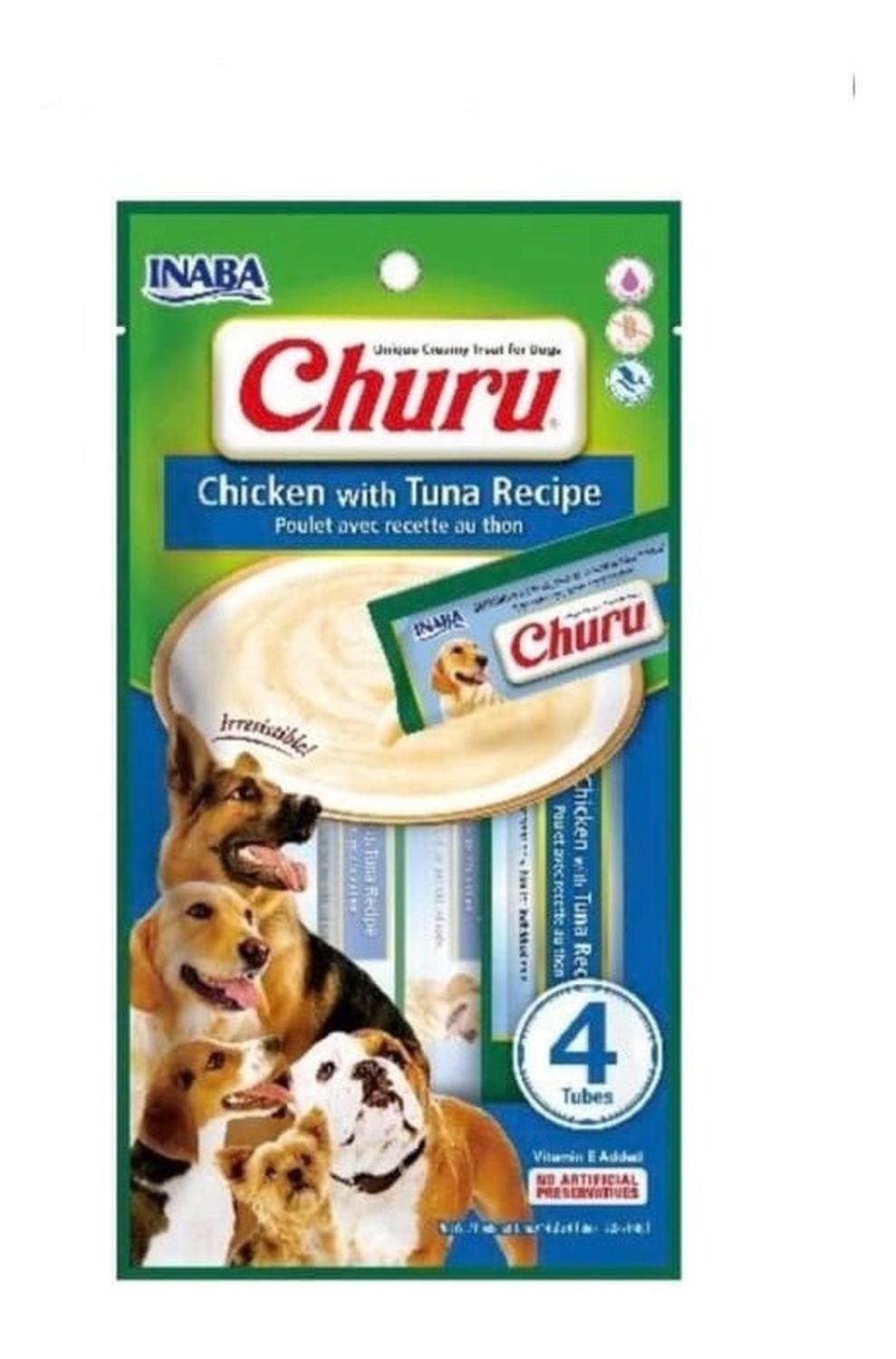 Churu Snack Para Mascotas Perros Premios 20 Tubos 14g C/u-4