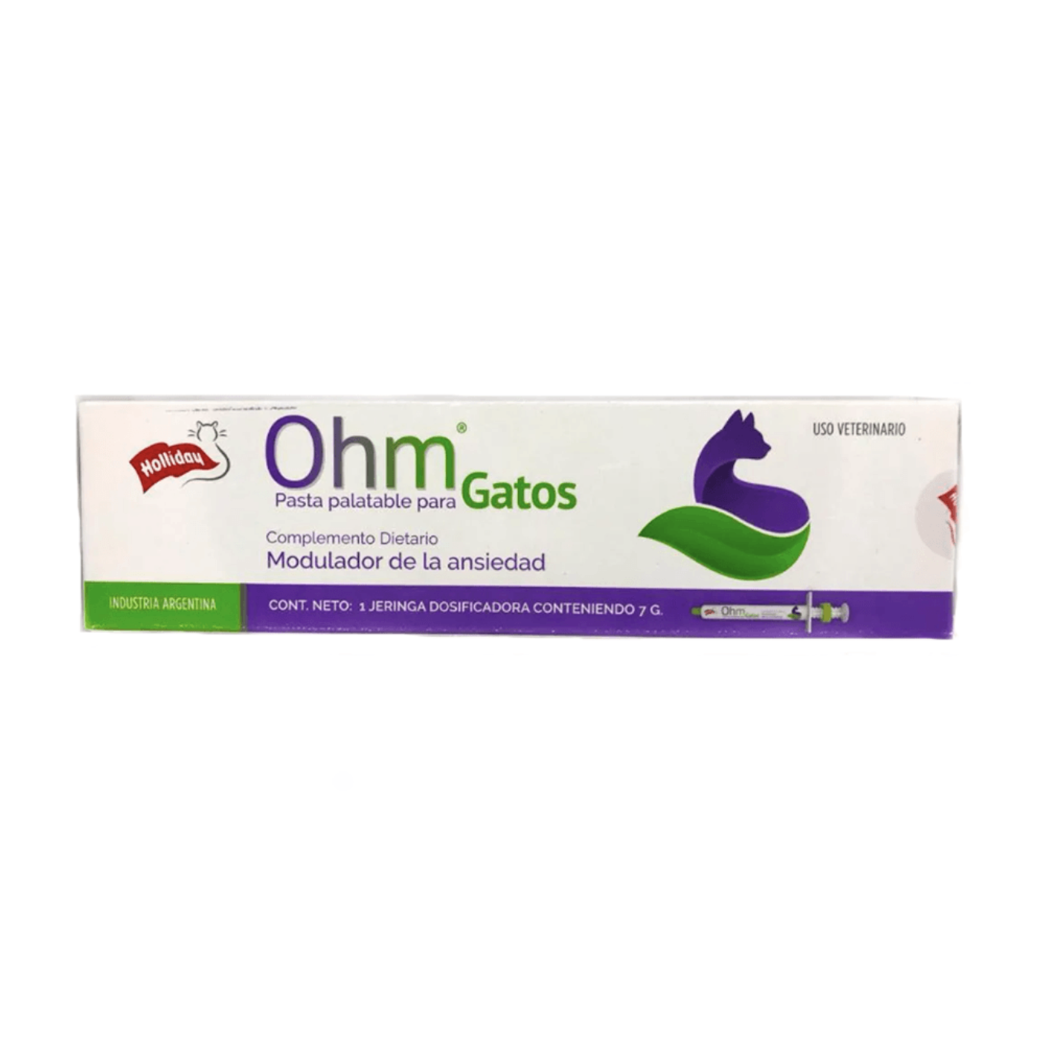 Ohm Pasta Para Gatos Jeringa 7gr Holliday Modulador Ansiedad-2
