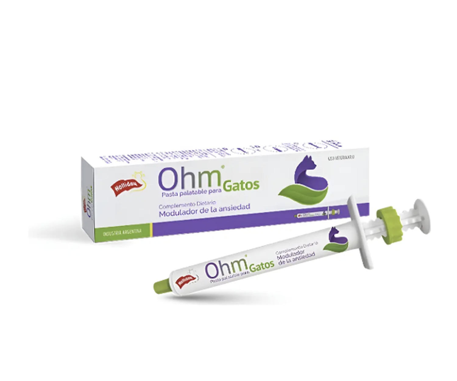 Ohm Pasta Para Gatos Jeringa 7gr Holliday Modulador Ansiedad-4
