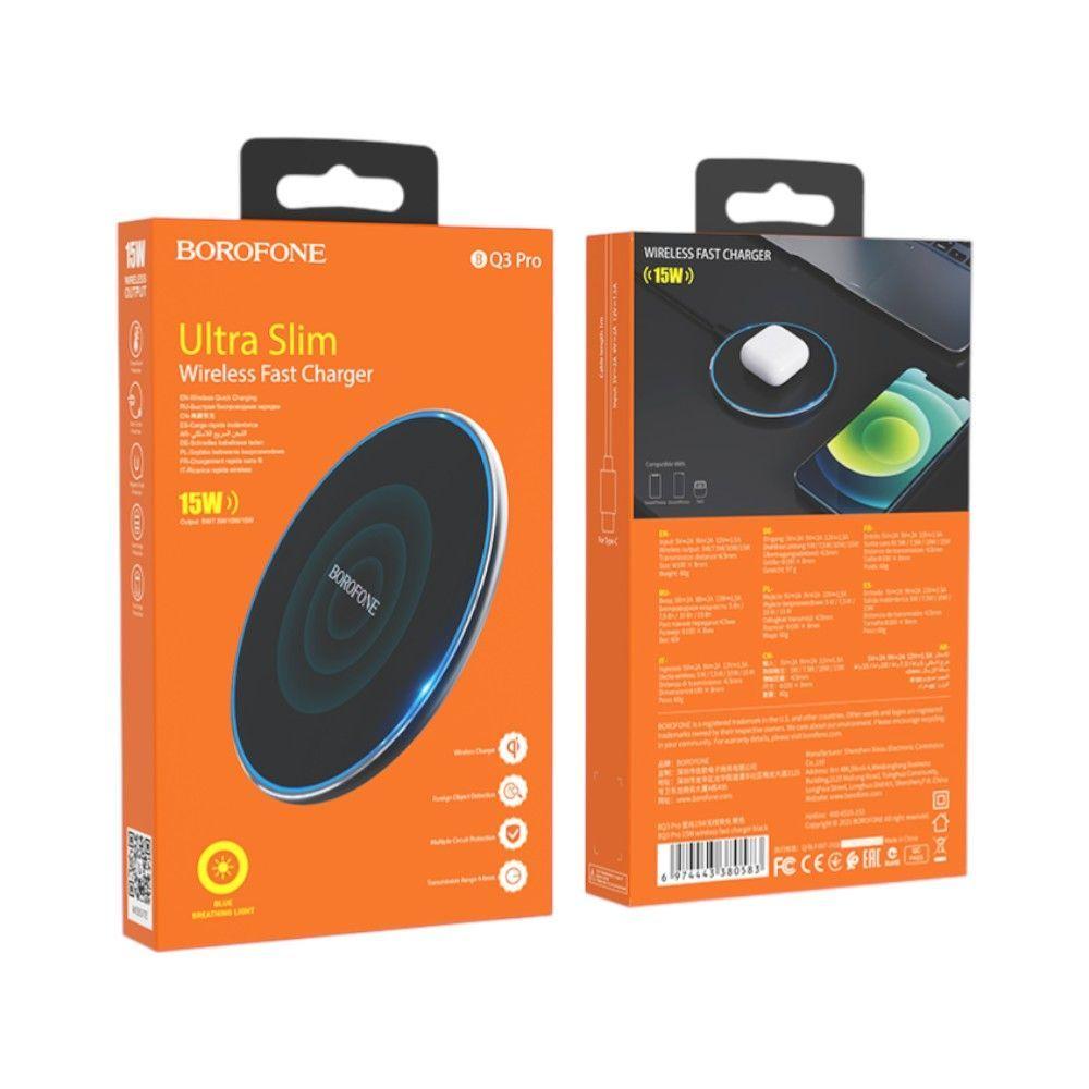 Cargador Inalámbrico Borofone BQ3 Pro – Ultra Slim 15W-3
