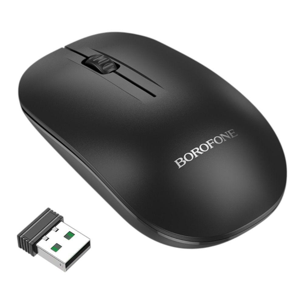Mouse Inalámbrico Borofone - Color Negro-1