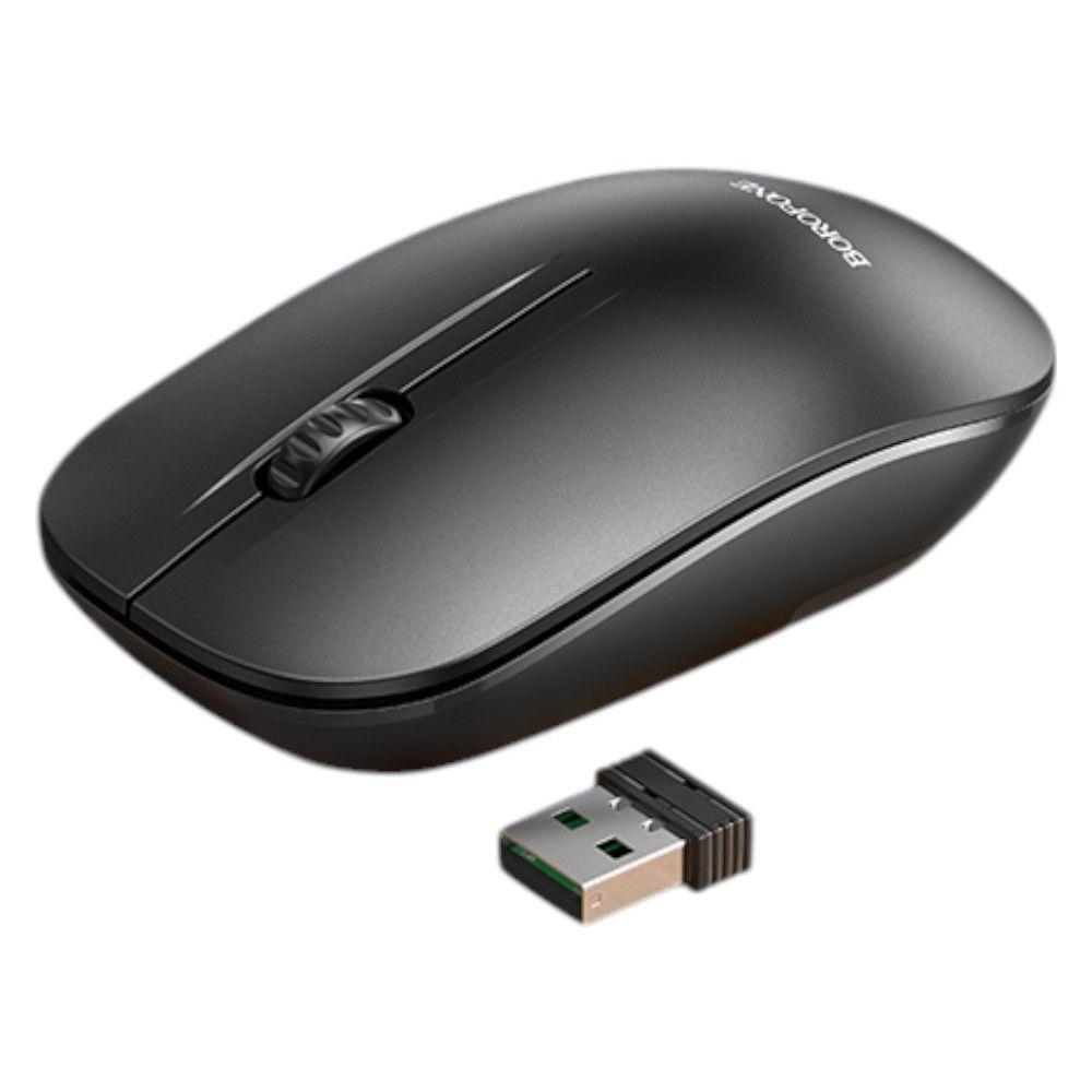 Mouse Inalámbrico Borofone - Color Negro-2