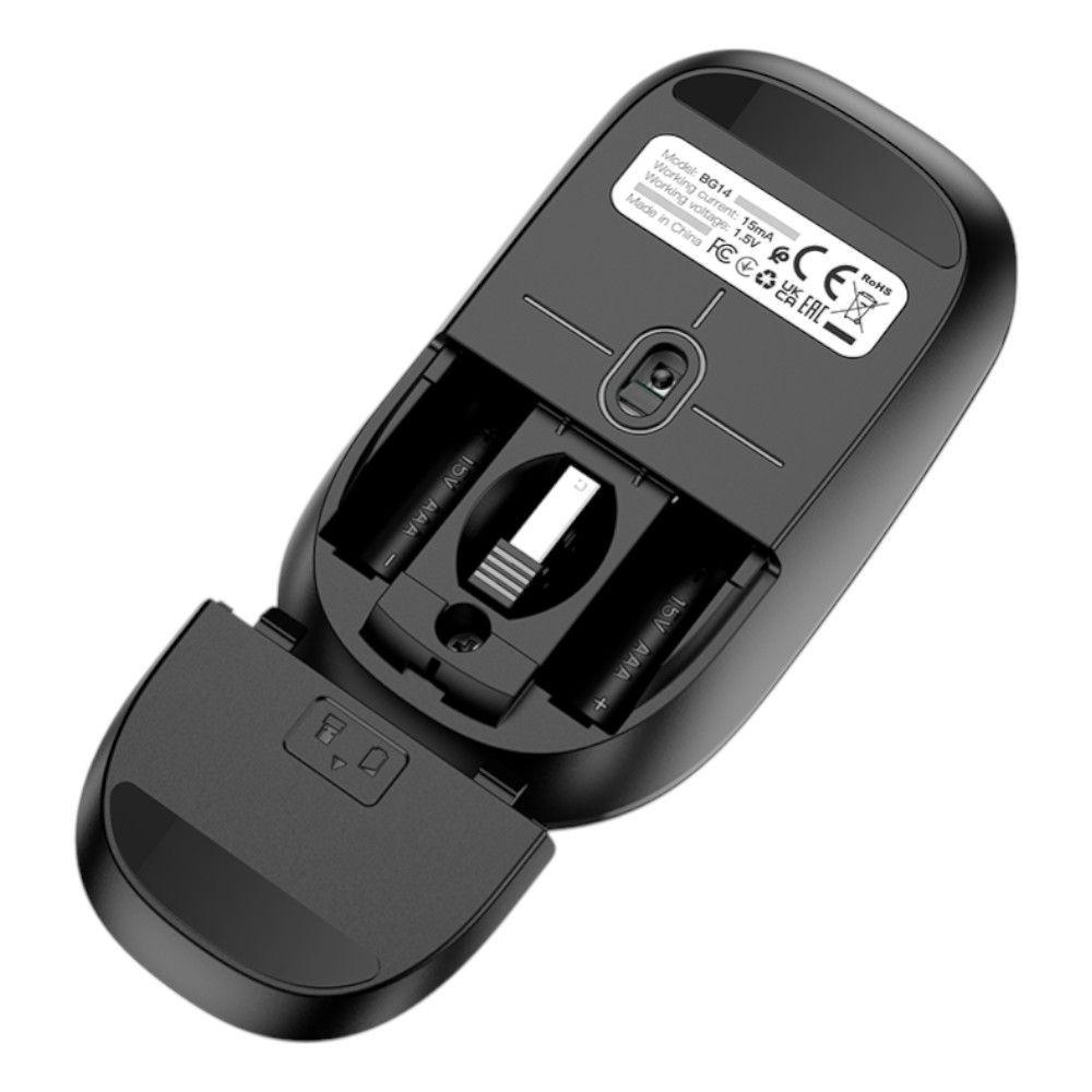 Mouse Inalámbrico Borofone - Color Negro-3
