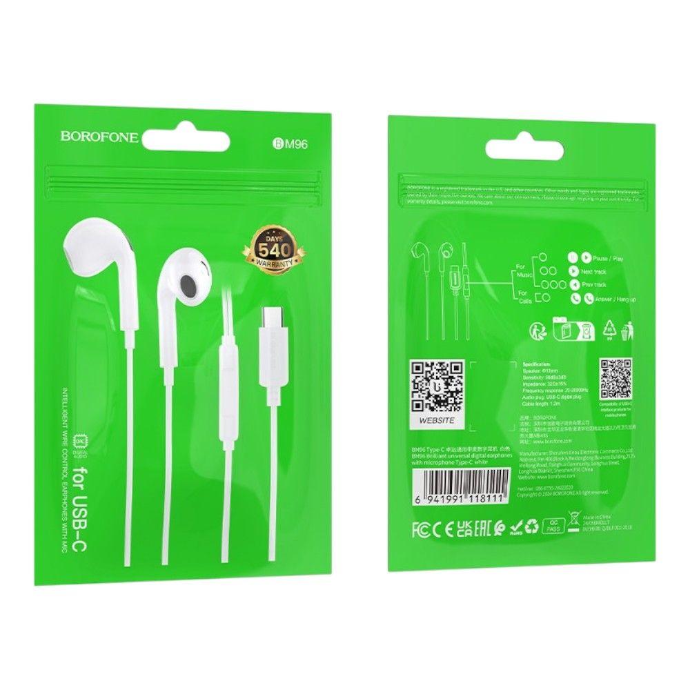 Audífonos BOROFONE BM96 Tipo-C – Sonido Estéreo para Dispositivos Modernos -6