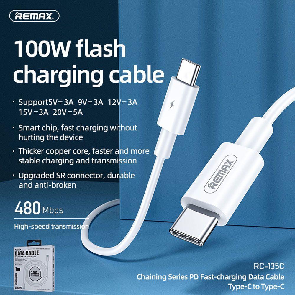 Cable Remax RC-175C USB-C - USB-C 100W -2