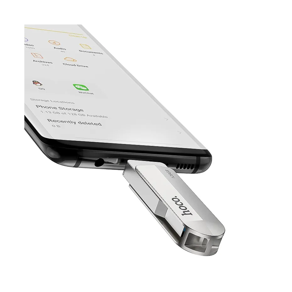 PENDRIVE HOCO 32 GB UD10 DUAL USB + TIPO C-0