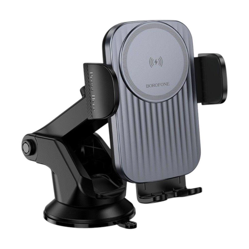 Soporte de Auto BOROFONE BH222 con Carga Inalámbrica-3