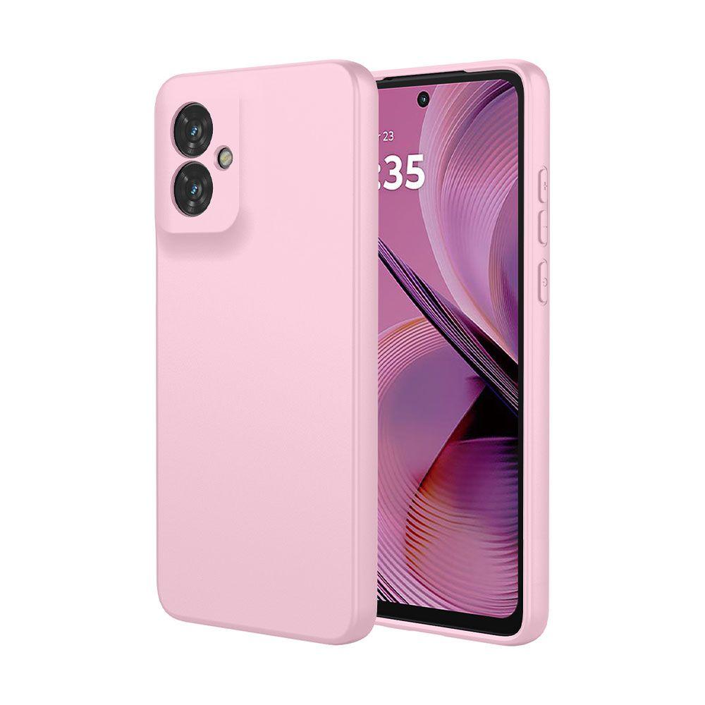 Carcasa Silicona Rosada Para Teléfono Motorola G85 5G-0