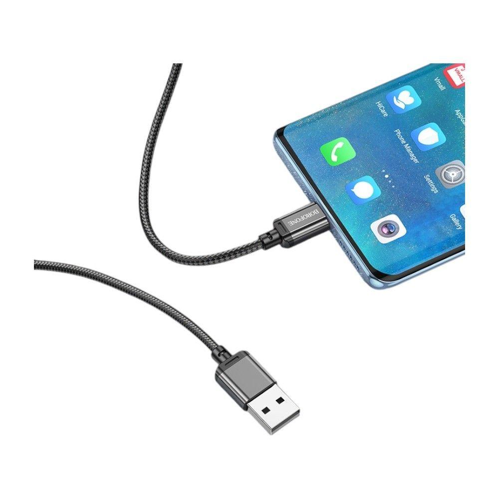 Cable BOROFONE BX87 USB-A a Tipo-C – 5A, 2m, Carga Rápida-1