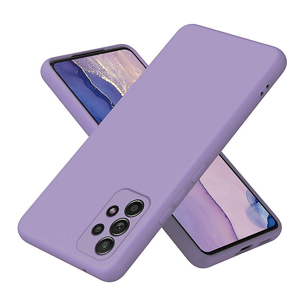 Carcasa Silicona Morada Para Teléfono Samsung A30S-0