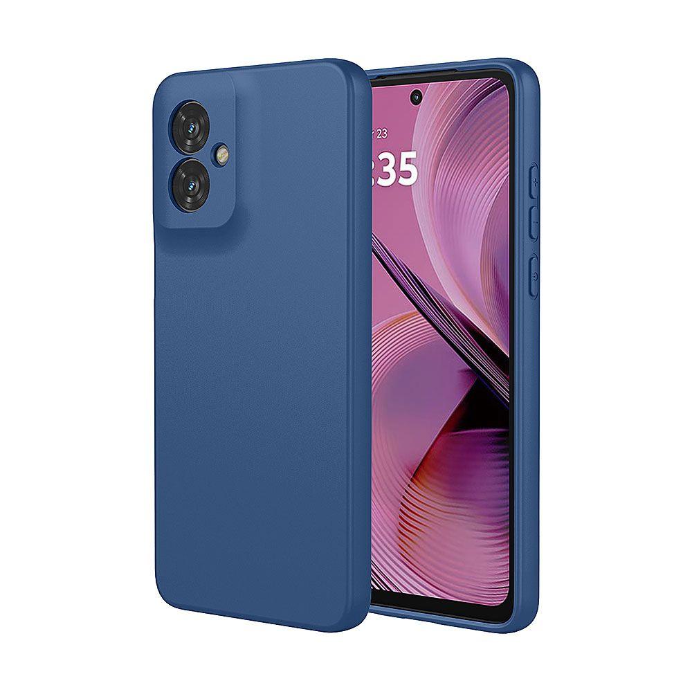 Carcasa Silicona Azul Marino Para Teléfono Motorola E32-0