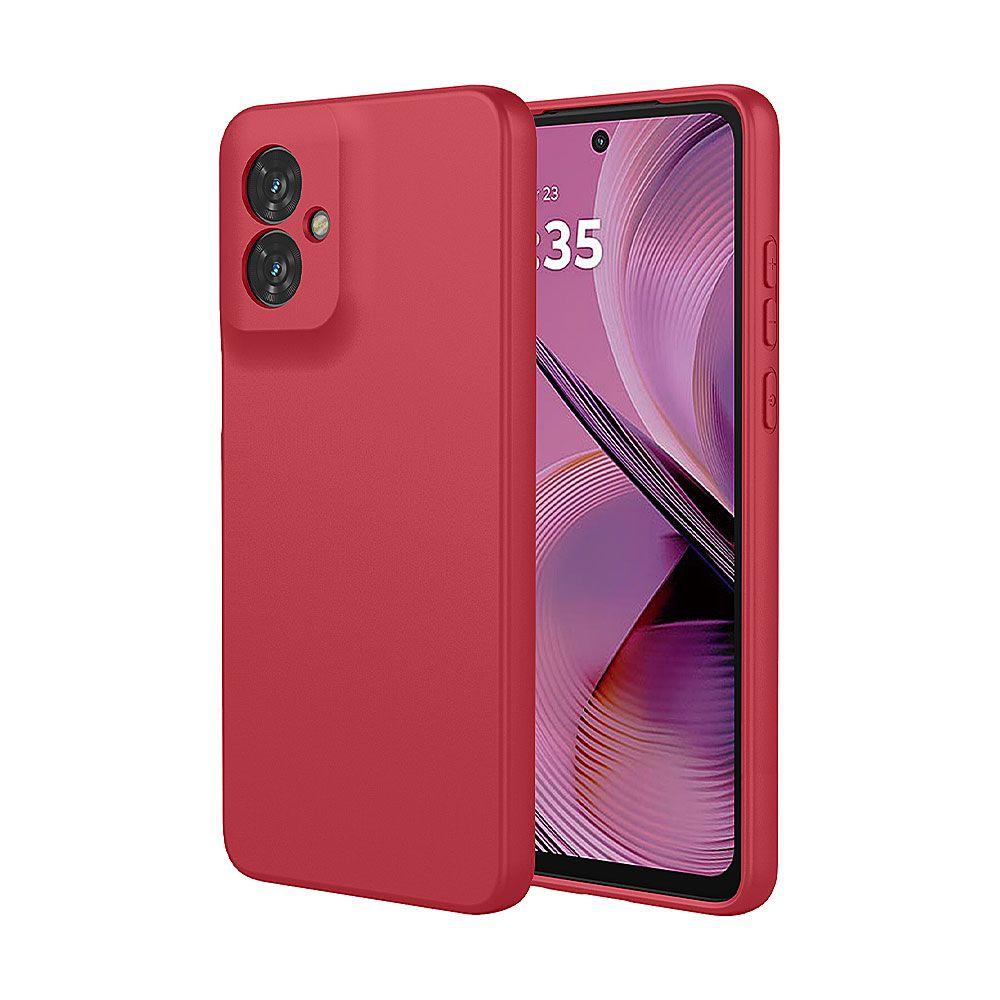 Carcasa Silicona Roja Para Teléfono Motorola G13-0