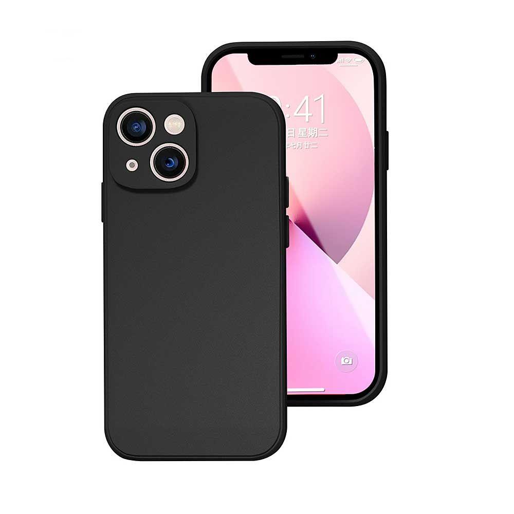 Carcasa Silicona Negro Para Teléfono Iphone 14-0