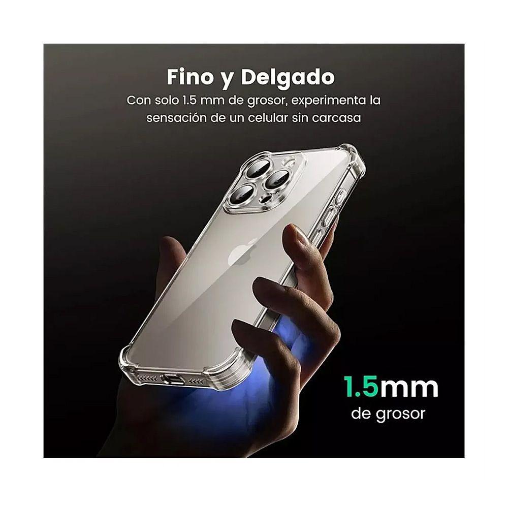 Carcasa Silicona Transparente Para Teléfono Iphone 16 Pro Max-4