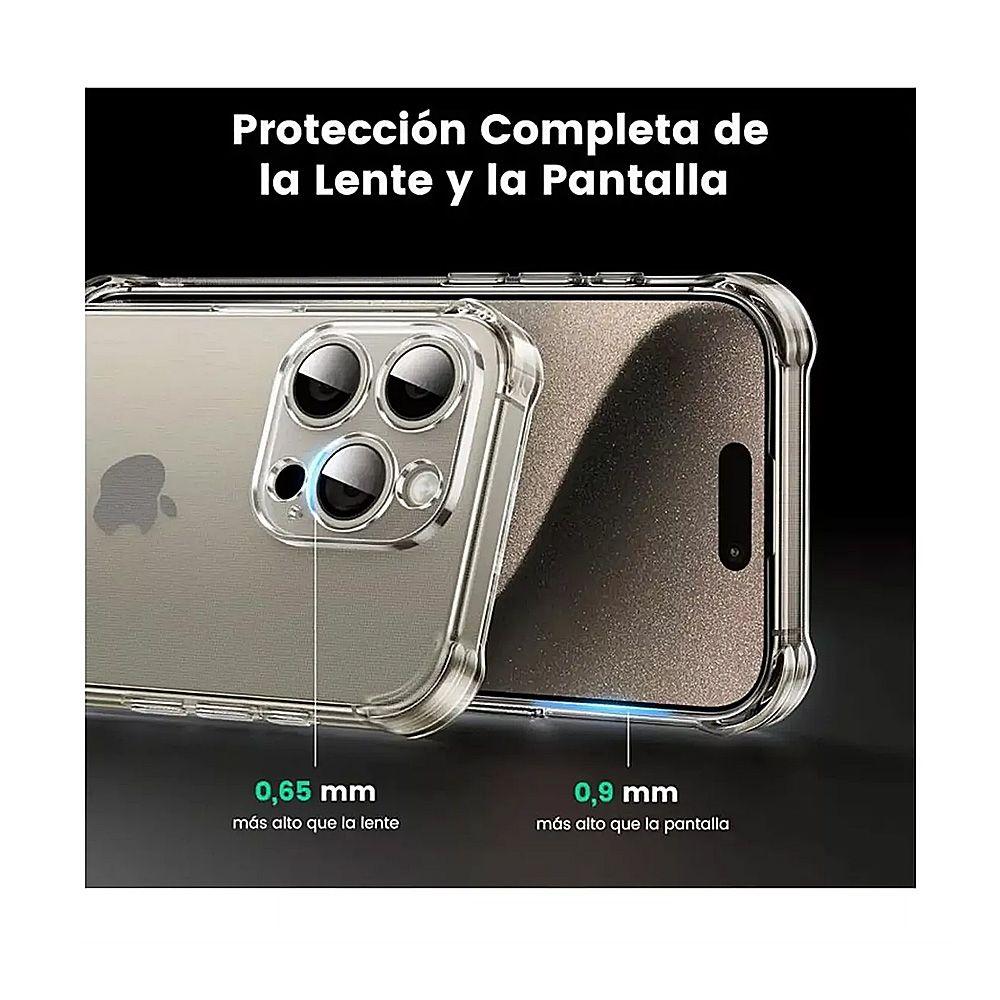 Carcasa Silicona Transparente Para Teléfono Iphone 16 Pro Max-6