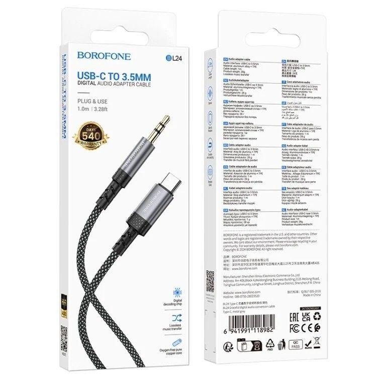 Cable de Audio Borofone BL24 – Compatible para USB-C-3