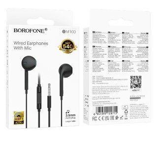 Audífonos Borofone BM100 Max con Micrófono–Jack 3.5mm Negro-2