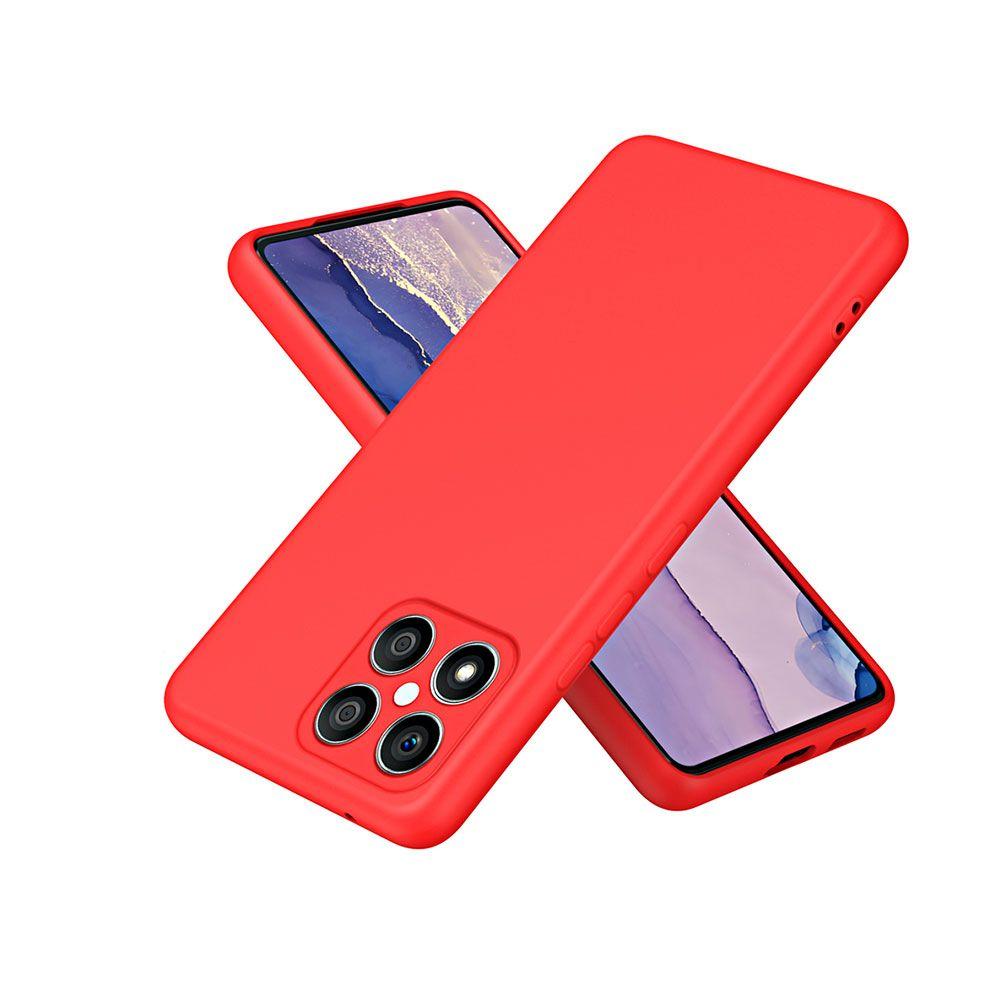 Carcasa Silicona Rojo Para Teléfono HONOR X6/X6s/X8a 5G-0